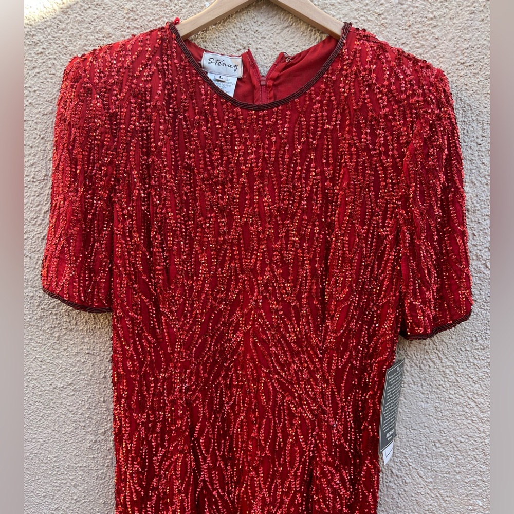 Vintage 80’s/90’s red sequin dress - Picture 2 of 12